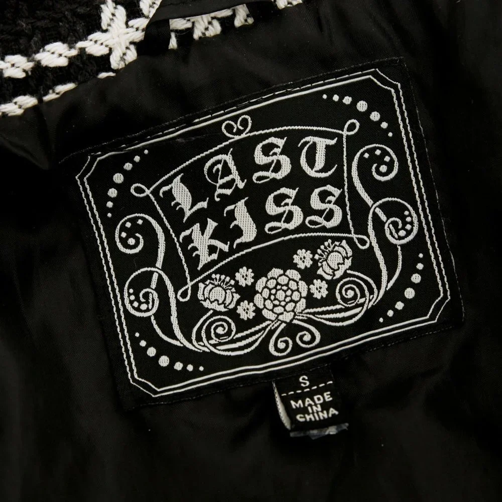 Last Kiss‎ Double Breasted Wood Blend Peacoat